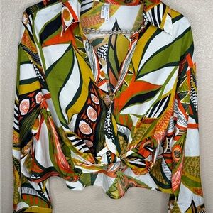 Live 4 Truth Multicolor Tropical Blouse